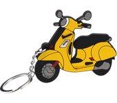 For Vespa GTS Super GTS 250 300 LX125 150 Sprint150 Motorcycle 3D Model Shape SOFT RUBBER KEYCHAIN KEYRING KEY CHAIN KEY RING