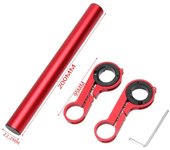 20CM Aluminum Alloy Bicycle Handlebar Extender Mountain Bike Front Light Bracket Lamp Flashlight Accessories