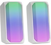Altavoces con Bluetooth Mars Gaming MSRGBW/ 15W/ 2.0/ Blancos MARS GAMING TAC-ALT MSRGB WH