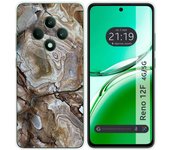 Tumundosmartphone Funda Silicona para Oppo Reno 12F 4G / 12 F 5G diseño Mármol 14 Dibujos