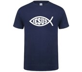 Jesus Fish Christ Printing T-Shirt For Man Woman Christian Jesus Faith Inspirational Fashion Brand T Shirts T-shirt Men Clothing