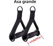 Fitness Resistance Bands Handles Gym Anti-slip Grip Strong Nylon Webbing Grip Puller Handle Heavy Duty Cable Machine Workout