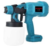 800ML Electric Spray Gun Cordless Paint Sprayer Auto Furniture Steel Coating Airbrush Compatible For 21V Battery
