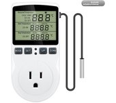 Timer Socket Thermostat Digital Temperature Controller EU Plug Outlet With Timer Switch Heating Cooling AC 110V~230V