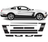 Pegatinas / Vinilos para coche Franjas Laterales BOSS 302 Laguna Seca compatibles con Ford Mustang 2005 - 2014