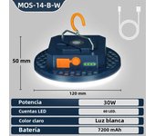 MOSLIGHTING Rechargeable Camping Lights Outdoor Magnetic Suction Tent Lanterns Maintenance Emergency High Lights Flashlights USB