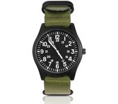 Reloj para Hombre,Reloj Militar,Reloj analógico de Cuarzo,Relojes Que Brillan en la Oscuridad,Reloj de Pulsera para Hombre para