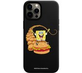 Funda original compatible con iPhone 12 Pro Max Negro con un diseño de Bob Esponja Burgers