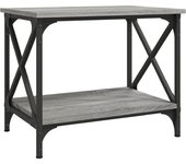 vidaXL Mesa auxiliar madera contrachapada 55x38x45 cm Negro, Roble Sonoma, Roble ahumado Mesita de Salón o Comedor o Auxiliar Mesa de Café Meuble Salón
