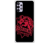 Funda original compatible con Samsung Galaxy A32 5G - Baskonia escudo rojo fondo negro