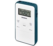 Sangean dt-140 blanco radio de bolsillo fm am batería recargable