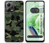 Funda Silicona para Xiaomi Redmi Note 12 5G diseño Camuflaje Dibujos
