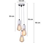 LED Linear Pendant Lights E27 90-260v Bedroom Living Room Decoration Hanging Lamp Restaurant Bar Cafe Indoor Lighting Fixtures