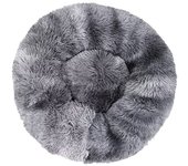 Cama para gatos, cojín suave, lavable para perros y gatos (teñido gris oscuro, 80 cm), Sunny