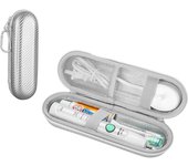Estuche de Viaje para Cepillos de Dientes Eléctricos y Otros Cepillos de Dientes, Bolsa de Almacenamiento Protectora Dura Portátil
