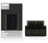 MINI ELM327 V1.5 OBD2 Bluetooth Instrumento de diagnóstico de automóvil con chip PIC25K80 Negro