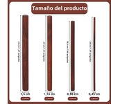 6PCS Walnut Dowel Rod Sticks Unfinished Round Wooden Crafts Sticks for Crafts or DIY Braiding Tapestry