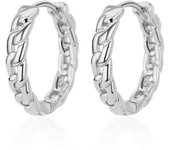 Stainless Steel Square Hoop Earrings for Women 2023 Trending Luxury Gold Plated Round Earring Aesthetic Wedding Jewelry Gift