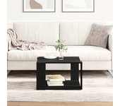 Mesa de café vidaXL Negra Roble 85x55x31 cm de Madera
