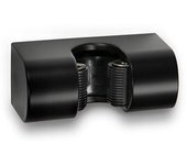 Colgador para escobas carenado Negro mate 2056-3 INOFIX