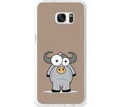 Tumundosmartphone Funda Gel Tpu para Samsung Galaxy S7 Edge Diseño Toro Dibujos