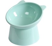 Tilted Cat Food Bowl Elevated Cat Bowl Ergonomic Raised Cat Food Bowl Anti Vomiting Tall Dog Bowl Non Slip for Flat- Faced Cats