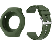 Case+Strap Compatible with huawei Watch GT5 Pro 46MM Soft Silicone Smartwatch Band Strap Replacement Wristband Sport Band