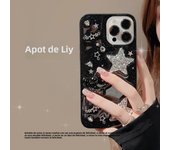 Three Dimensional Drop Glue Star Phone Case For iPhone15 14 13 12 11 Pro Max X XR XSMAX  TPU  Cover