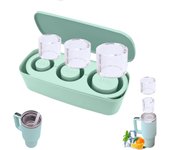 Stanley de 30-40 onzas, para refrigerador, Máquina para hacer Cubitos de Hielo con 3 cilperros de corazón vacíos para Friar cóceles