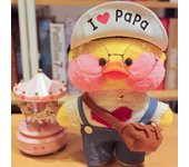 30cm Ducks Soft Toys Lalafanfan Ducks Doll Plush Toy Wearing Hyaluronic Acid Little Yellow Duck and Accessories