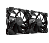Mars Gaming MF-PWMX2, Kit 2 Ventiladores 120mm, Ultra silenciosos FDB 12dB, Sistema Anti-vibraciones, Sistema PWM, Pack Ventiladores PC Negro o Blanco