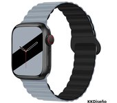 Magnetic silicone watch band for Apple Watch 38/40/41mm42/44/45/49mm, sport loop men's women's watch band for iWatch 987654321Se