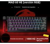 MADCATZ MAD 60/68HE/R Magnetic Switch Keyboard Rapid Trigger Wired Gaming Keyboard Hot Swap Customized Keyboard Gamer Accessory