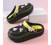 Women's Platform Clogs  Kawaii Charms Closed Toe Non Slip EVA Sandals  Indoor Outdoor Garden Beach Slides