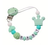 Portador de chupete para bebé clip de silicona con cadena de chupetes regalo para niños de 0 a 24 meses diversos colores disponibles