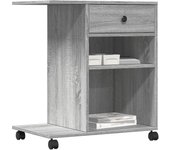 vidaXL Soporte para impresora con ruedas 60x40x68,5 cm Color Blanco,  Gris hormigón,  Negro y mas