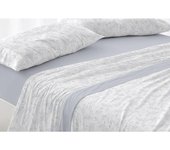 Juego de Sábanas Burrito Blanco Dorvel - 870 con Diseño de "Flores": Elegancia, Confort y Durabilidad para Tu Descanso 50% Algodón.