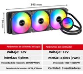 Teucer Water Cooling CPU Cooler RGB Computer Fan 120 240 360MM Heatsink Integrated Radiator LGA 1700/1151/2011/1200 AMD AM4 AM5