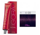 Tinte Igora Royal 4-99 Castaño Medio Violeta Intenso 60 ml. Schwarzkopf