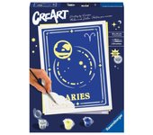 Kit para pintar con números ravensburger creart serie trend d zodiac: aries