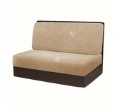 2 Pcs/set Leaves Jacquard RV Dinette Cushion Covers Elastic Camper Car Sofa Slipcover Dining Seat Covers Bench Backrest Decor