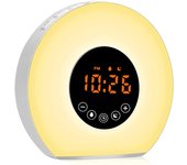 Despertador Radio Despertador LED con Sonidos Naturales y 7 Colores