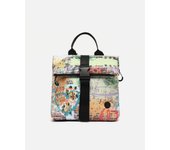 Misako Menphis-1 mochila con solapa en nylon reciclado ECO-Mochilla Mujer