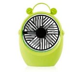 Kinoto Mini Ventilador de Mesa USB Portátil Recargable con Dibujos Animados Cartoon