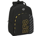 SAFTA - MOCHILA ADAPT.CARRO RECICLADO BLACKFIT8 "ZONE" - Mochila con Asas Ajustables y Espalda Ergonomica - Mochila con Compartimientos con Cremallera - Mochila Diseño Único y Licencia Oficial By BLACKFIT8 "ZONE"