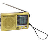 Full Band Vintage Radio Portátil Mini radio multifuncional para interiores, exteriores y situaciones de emergencia