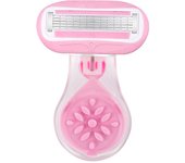 ( 1 Handle + 2 Blades ) Women Safety Razor Blades Face/ Leg/ Armpit/ Bikini Beauty Hair Removal Shaving Compatible Venus Shaver