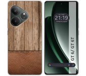 Tumundosmartphone Funda Silicona para Realme GT 6 / GT 6T 5G diseño Madera 09 Dibujos