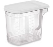 Kinvara - Organizador para Nevera Kinvara 02 1507 Gris Transparente 2,5 L 20,5 x 17 x 13 cm (24 Unidades)