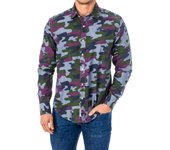 La Martina-Camisa manga larga con cuello de solapa LMC033 para Hombre